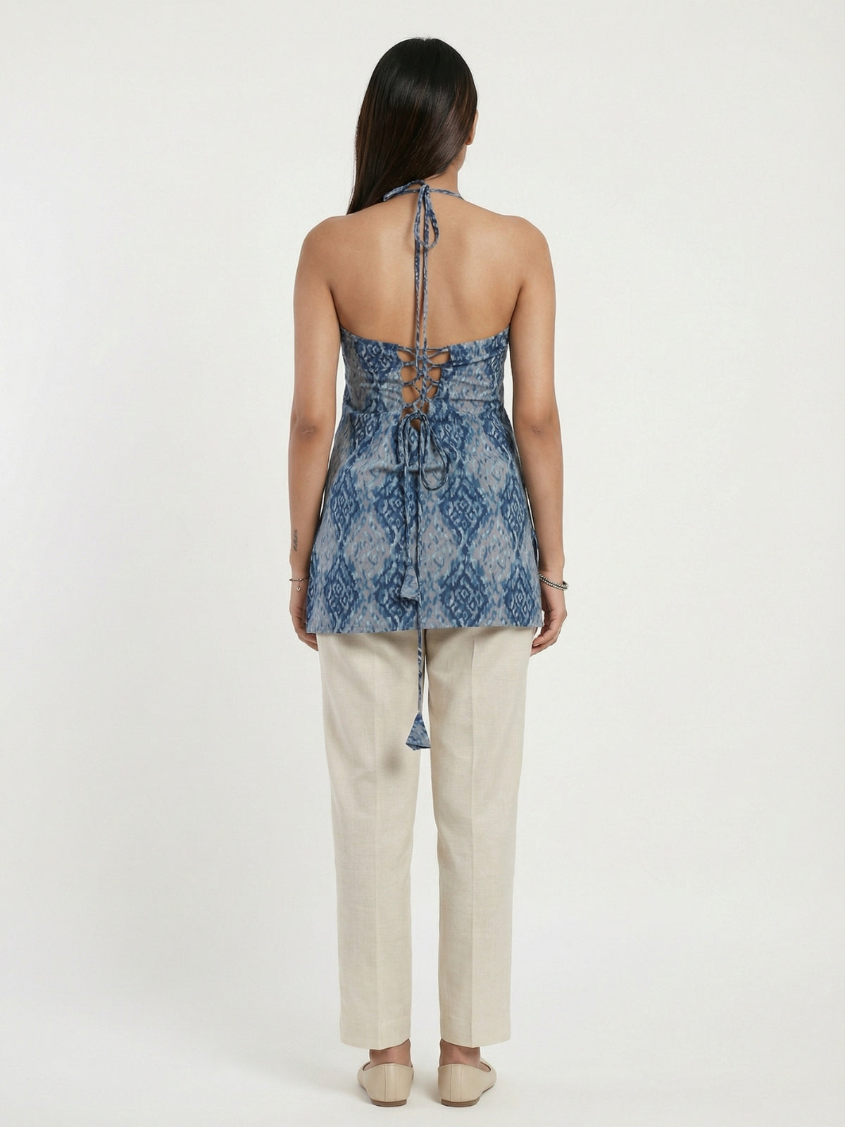 Bayaan Halterneck Corset Kurti