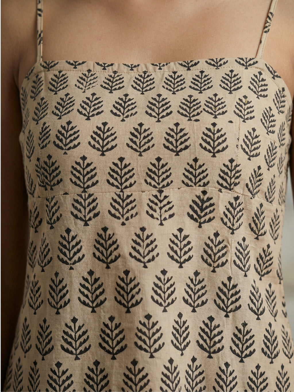 Aalam Noodle Strap Corset Kurti