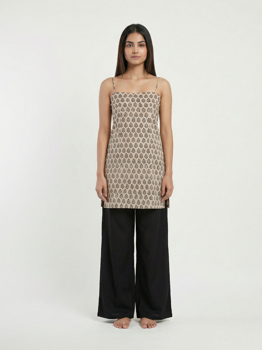Aalam Noodle Strap Corset Kurti