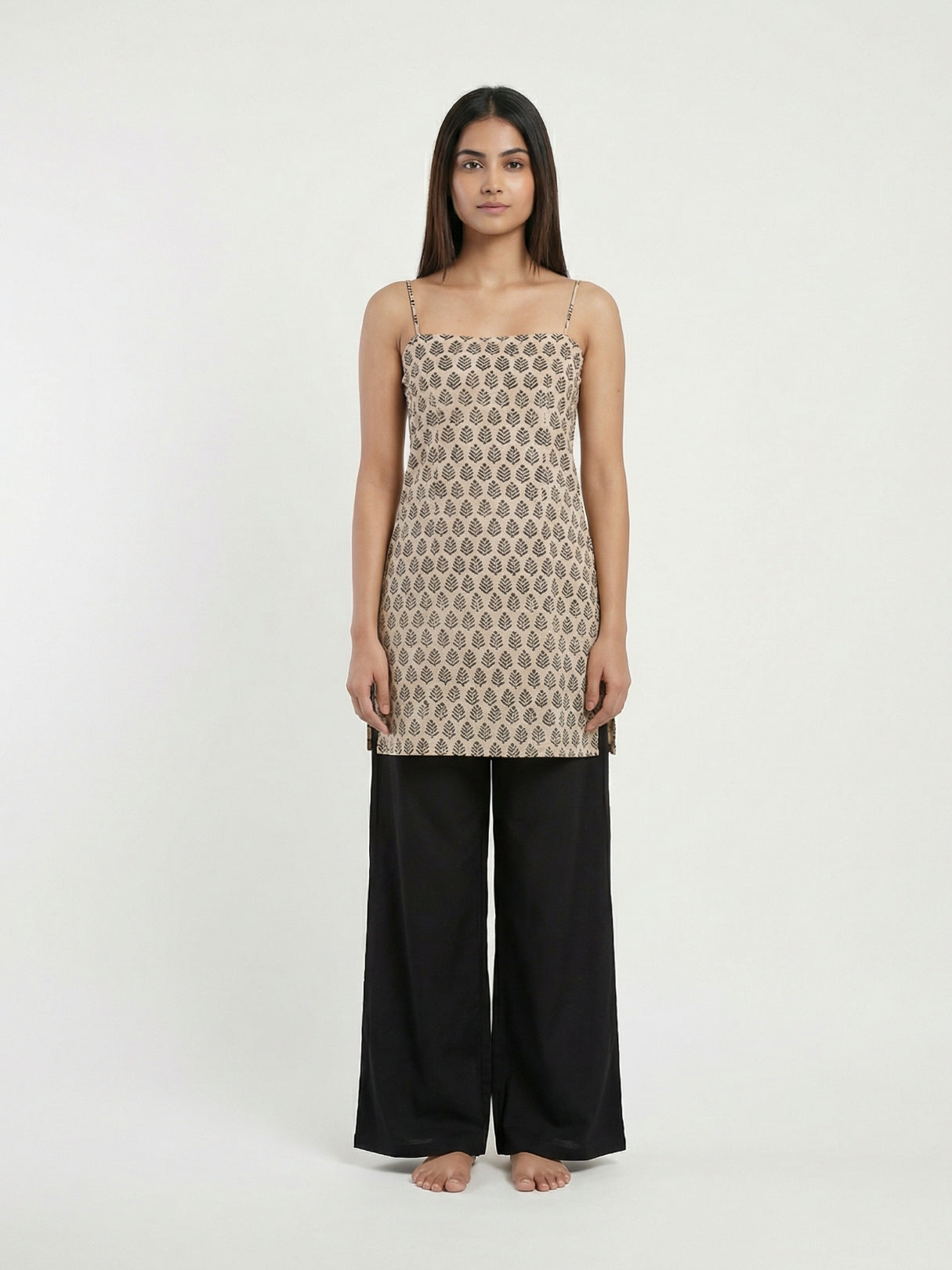 Aalam Noodle Strap Corset Kurti