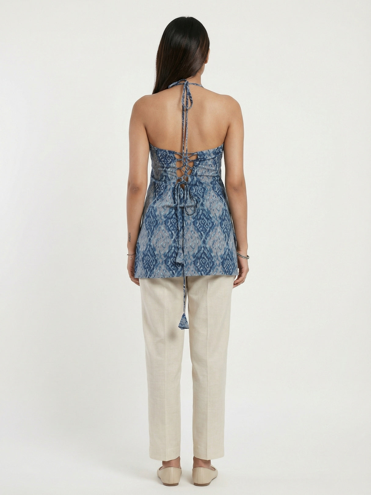 Bayaan Halterneck Corset Kurti
