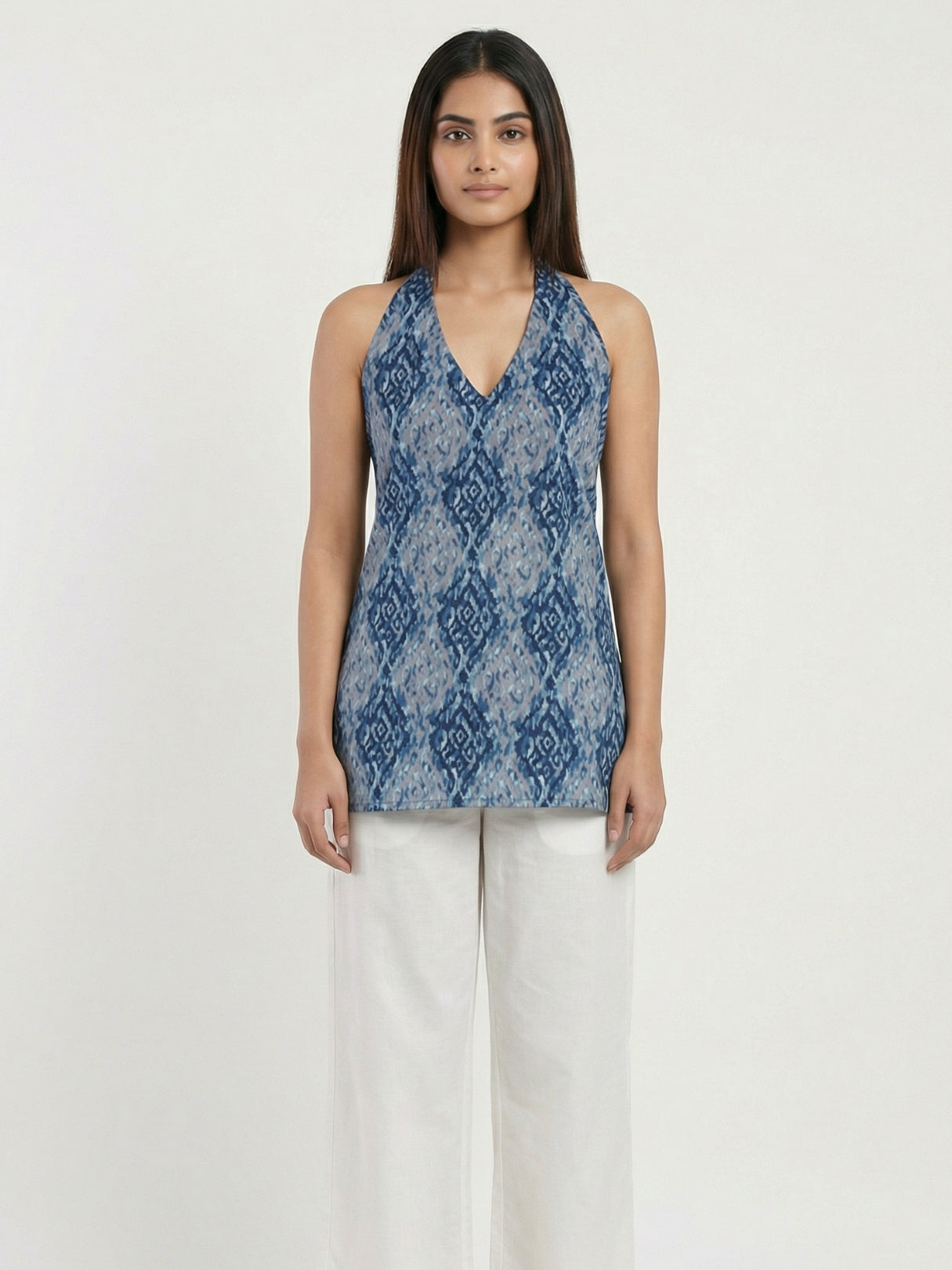 Bayaan Halterneck Corset Kurti