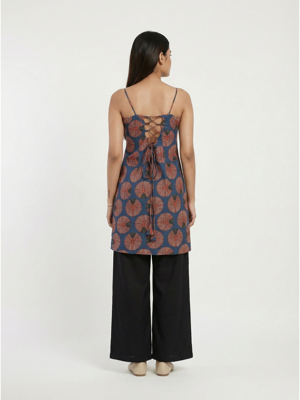 Mannat Noodle Strap Corset Kurti
